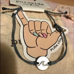 Pura Vida Pave Wave Coin Bracelet!